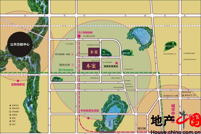 公园道1号交通图-郑州新房-地产中国网