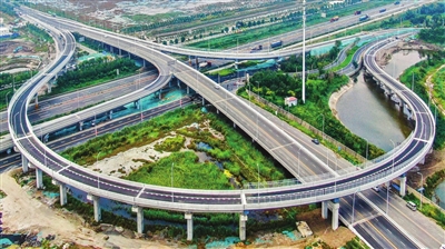 天津首座全预制装配式桥梁──航海道匝道桥主体工程完工_中国网地产