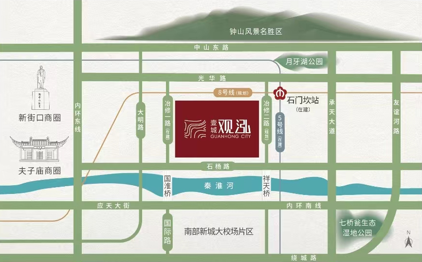 剛需福利 今起報名 南京主城紅盤推出1300多套一線河景_中國網地産
